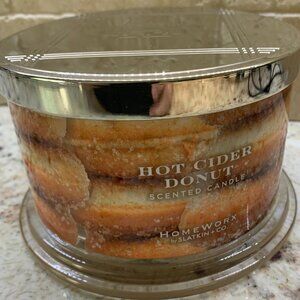 HomeWorx by Harry Slatkin Hot Cider Donut Scented 4-Wick Candle 18oz